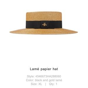 Gucci Lamé papier hat